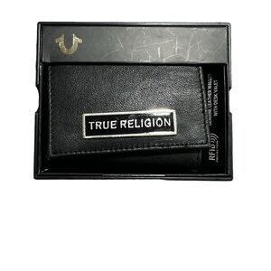 True Religion Mens Bifold Wallet New